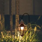 Практичный Прочный Стильный фонарь с крючком для сада, двора, многофункциональный Ретро светильник для сада, лужайки, украшения дома # T2P