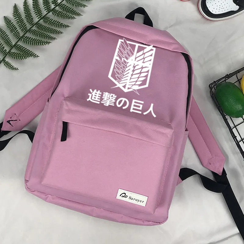 

Attack on Titan Shingeki No Kyojin mochilas kawaii anime girl men borse da donna backpack