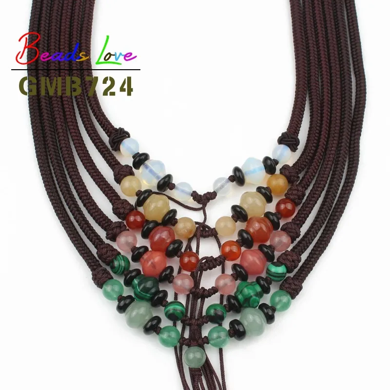 Ожерелье-цепочка с подвеской из натурального камня 2019 | Украшения и аксессуары