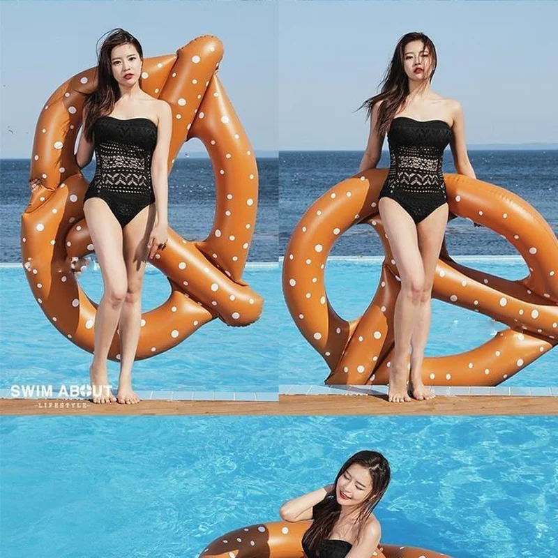 Игрушки хлеб в виде пончика детский надувная игрушка открытый плавательный