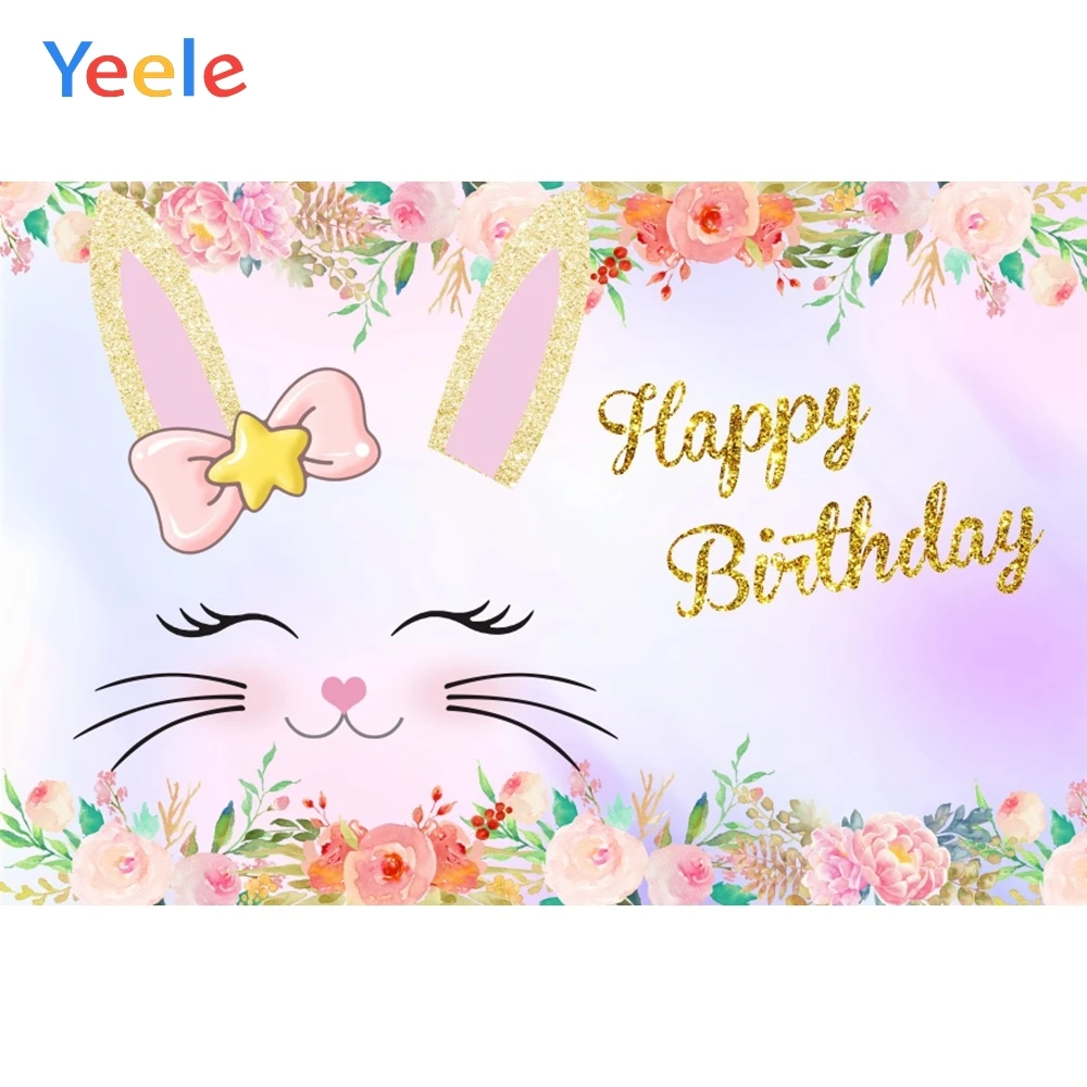 Yeele портрет на день рождения мультфильм красота кролики море фотографии фоны