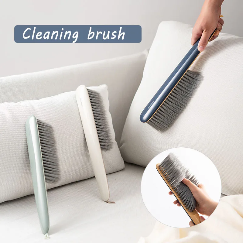 

New Design Soft Cleaning Brush with Long Handle and Soft Bristle Lint Remover Dust Sweeper for Keyboard Home Hotel Bed Car