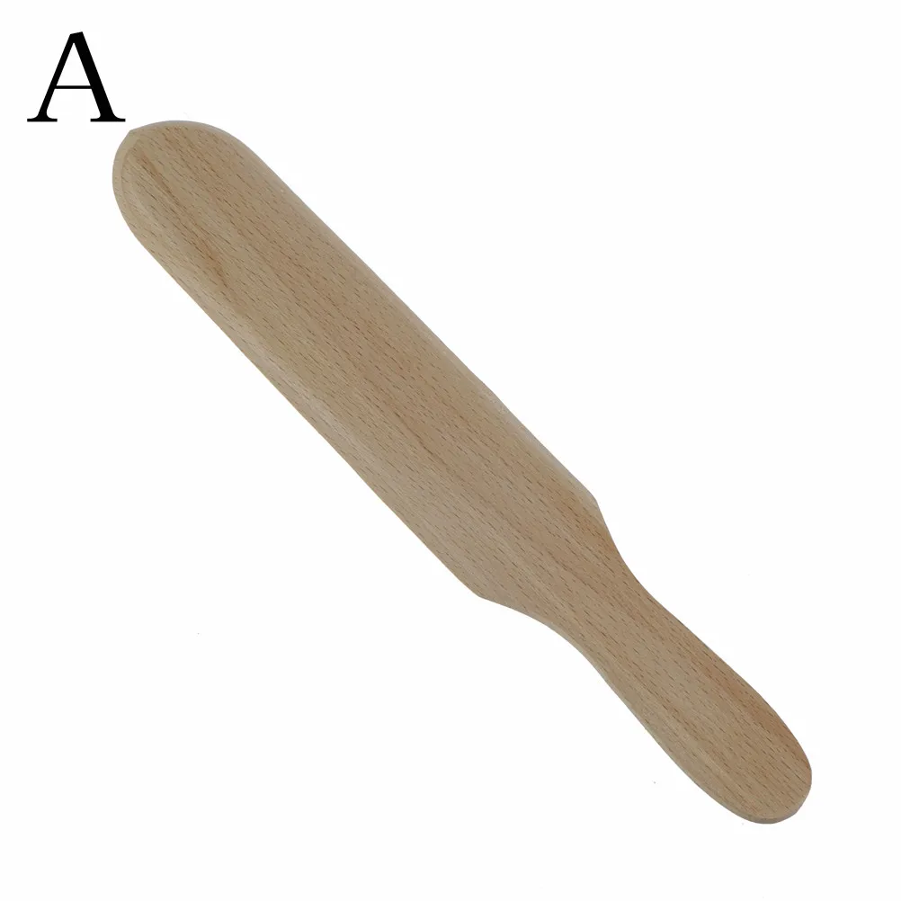 

1PCS 2 Styles Crepe Tortilla Rake Batter Spreading Wooden Pancake Spreader Kitchen Utensil