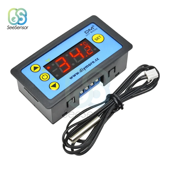 W3231 12V W3230 DC 12 В 24 в 110 В 220 В AC светодиодный цифровой контроль температуры Лер термостат Отопление охлаждение управление переключатель инструмент NTC датчик - Цвет: W3231 12V