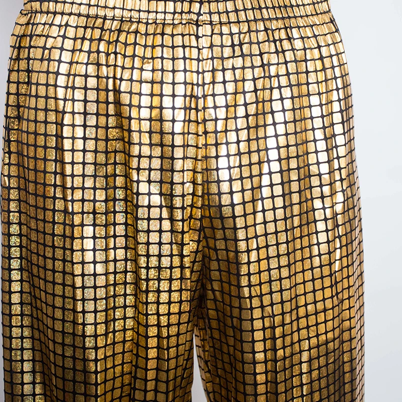 

2021 New Summer Men Sets Fashion Plaid Sleeveless Vest Elastic Waist Pants Two Pieces Suit Male Casual Hip Hop Street Dance Sets