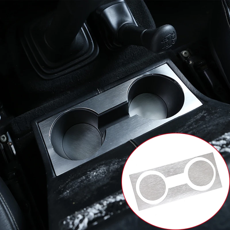 

For Land Rover Defender 2004-2018Car Central Console Water Cup Holder Frame Decorative Water Coaster Sticker ​Interior Accessory