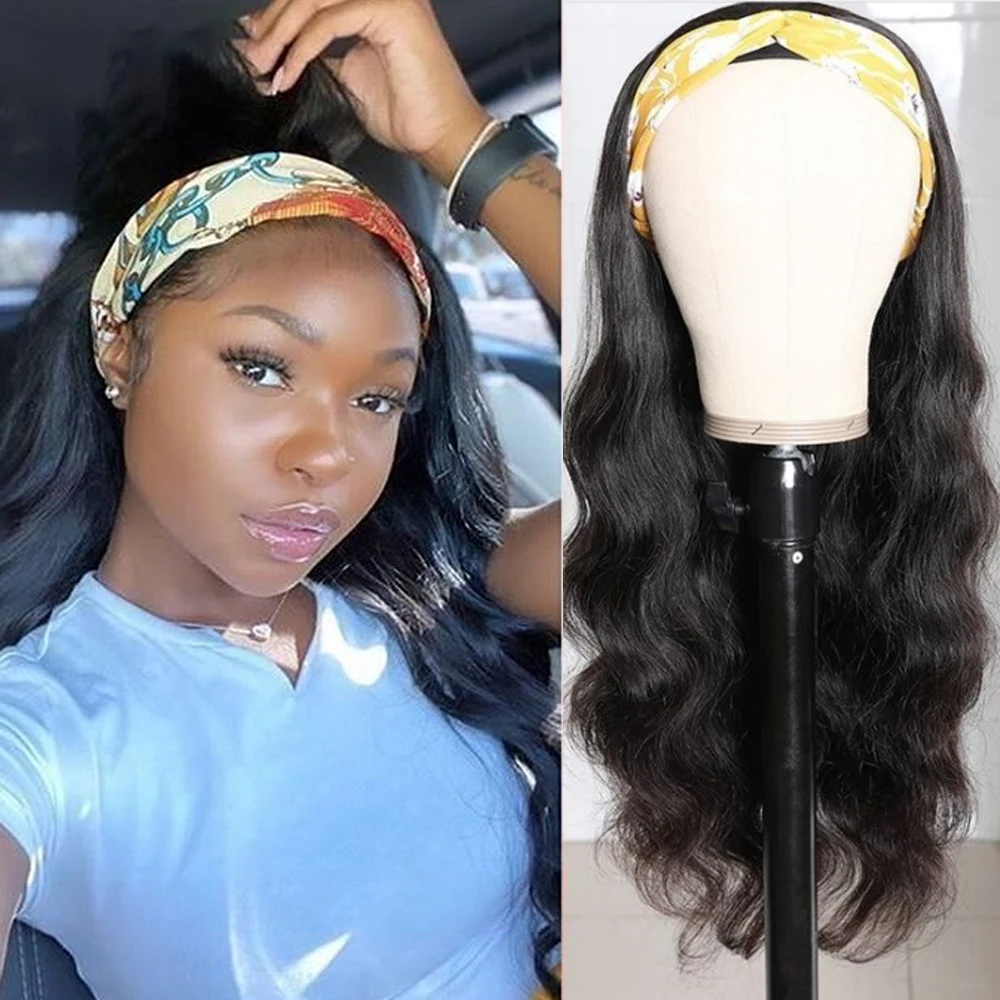 Обруч Омбре парик человеческие волнистые волосы для придания объема и повязка на