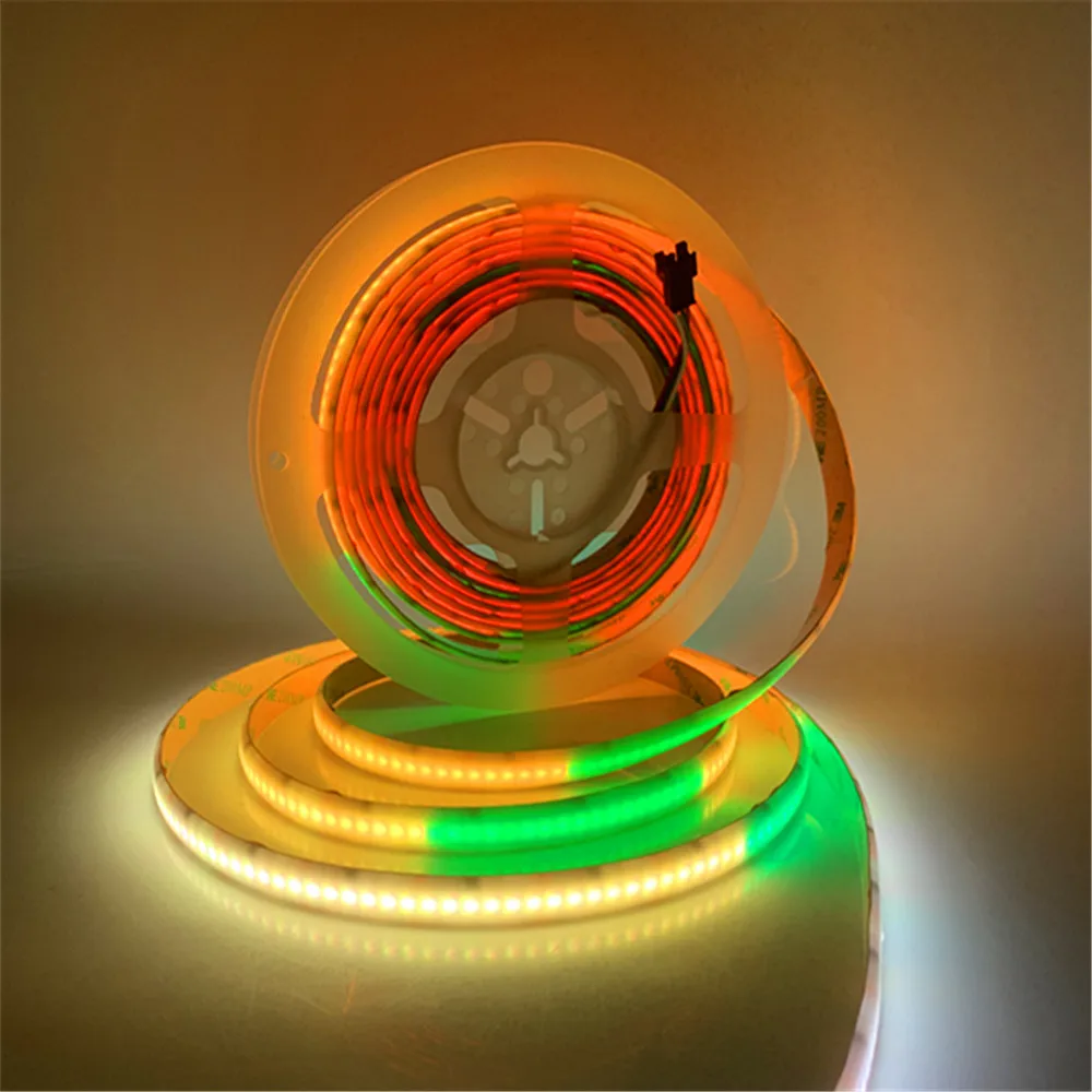 Полноцветная цифровая RGB COB Светодиодная лента 12 В WS2811 / 1903 /16703 программируемая 5 м
