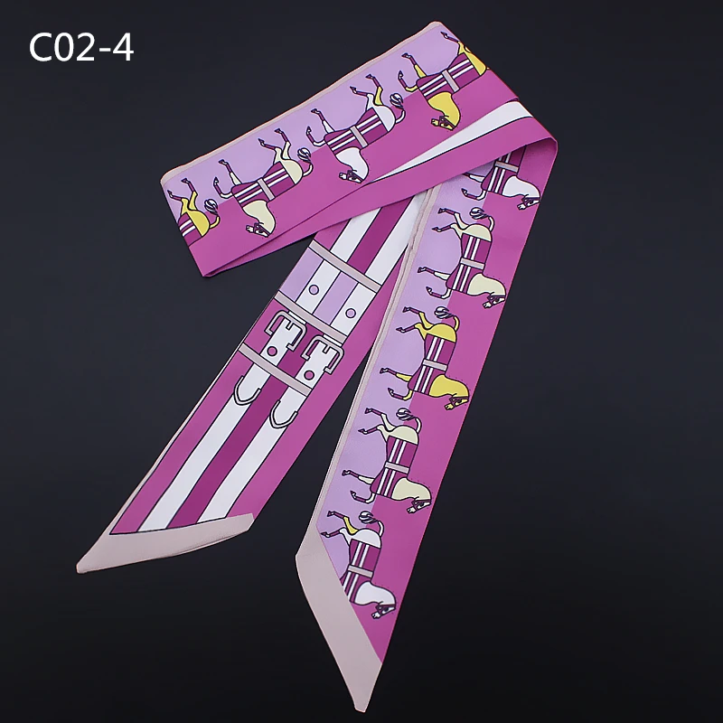 Новинка 2020 маленький шарф женские длинные узкие шарфы Женская сумочка