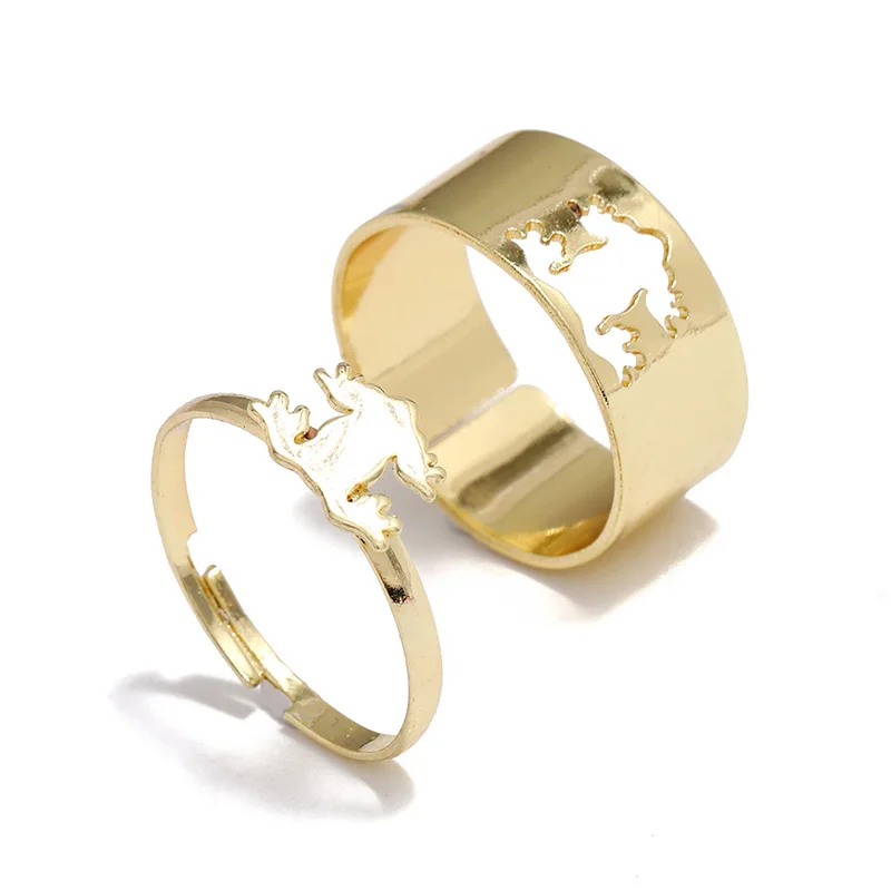 

2 шт./компл. из кольца лягушки для женщин простой модный набор открытых колец винтажное муарное кольцо парные кольца аксессуары ювелирные из...