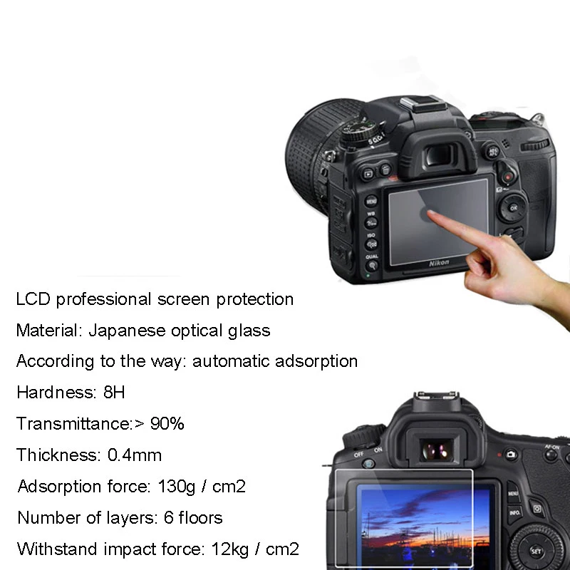ЖК-экран протектор Оптическое стекло для Canon EOS PowerShot G5 X MarkII PowerShot G7 X MarkIII 1100D/1200D/5D4 Panasonic GH5 GH5S