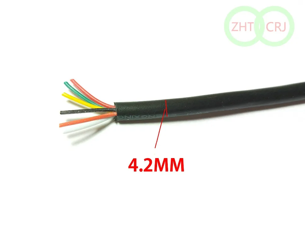 1 Катушка 10 м кабель 28AWG 6 сердечников ПВХ 300 в 80 градусов Цельсия