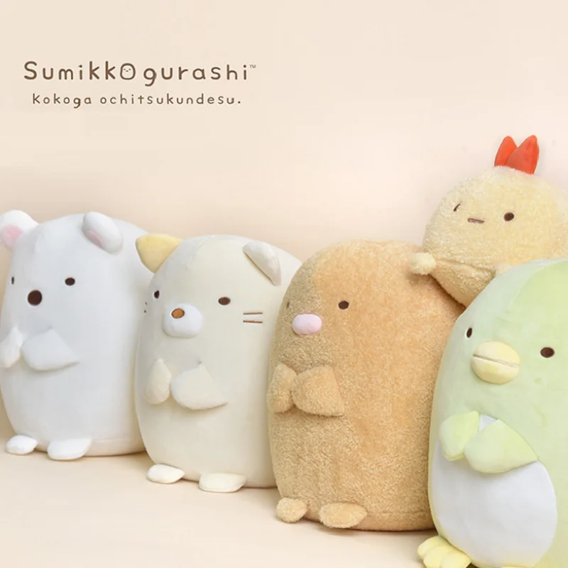 Кукла Плюшевая анимационная Sumikko Gurashi Пингвин-кошка из биомультфильма с углом