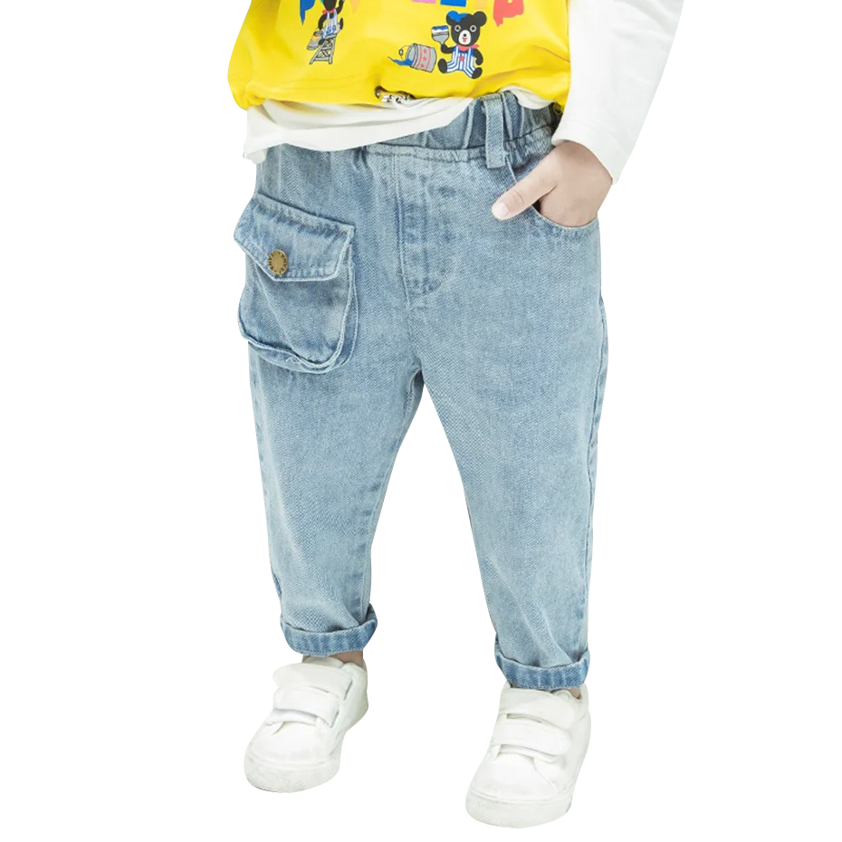 Джинсы с карманами для девочек детские джинсы повседневные стильные детей