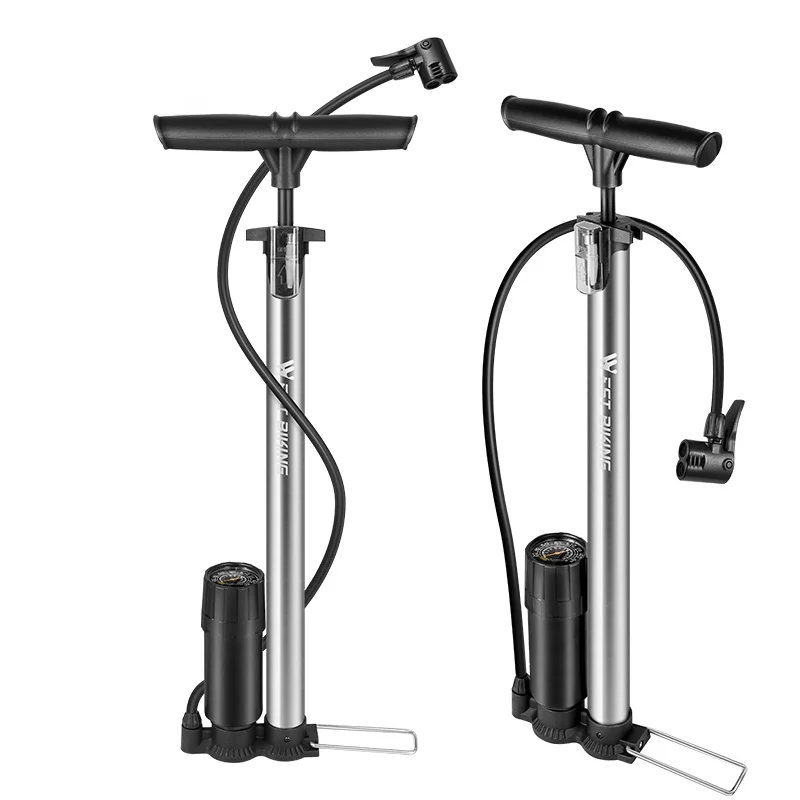 

160PSI Bike Floor Pump High Pressure Gauge Air Inflator Cycling Accessories Road Bicycle Pump