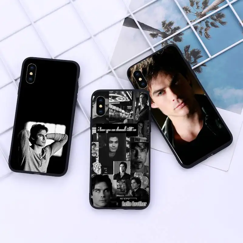 

Damon Salvatore Vampire Diaries Phone Case For iphone 12 11 13 7 8 6 s plus x xs xr pro max mini