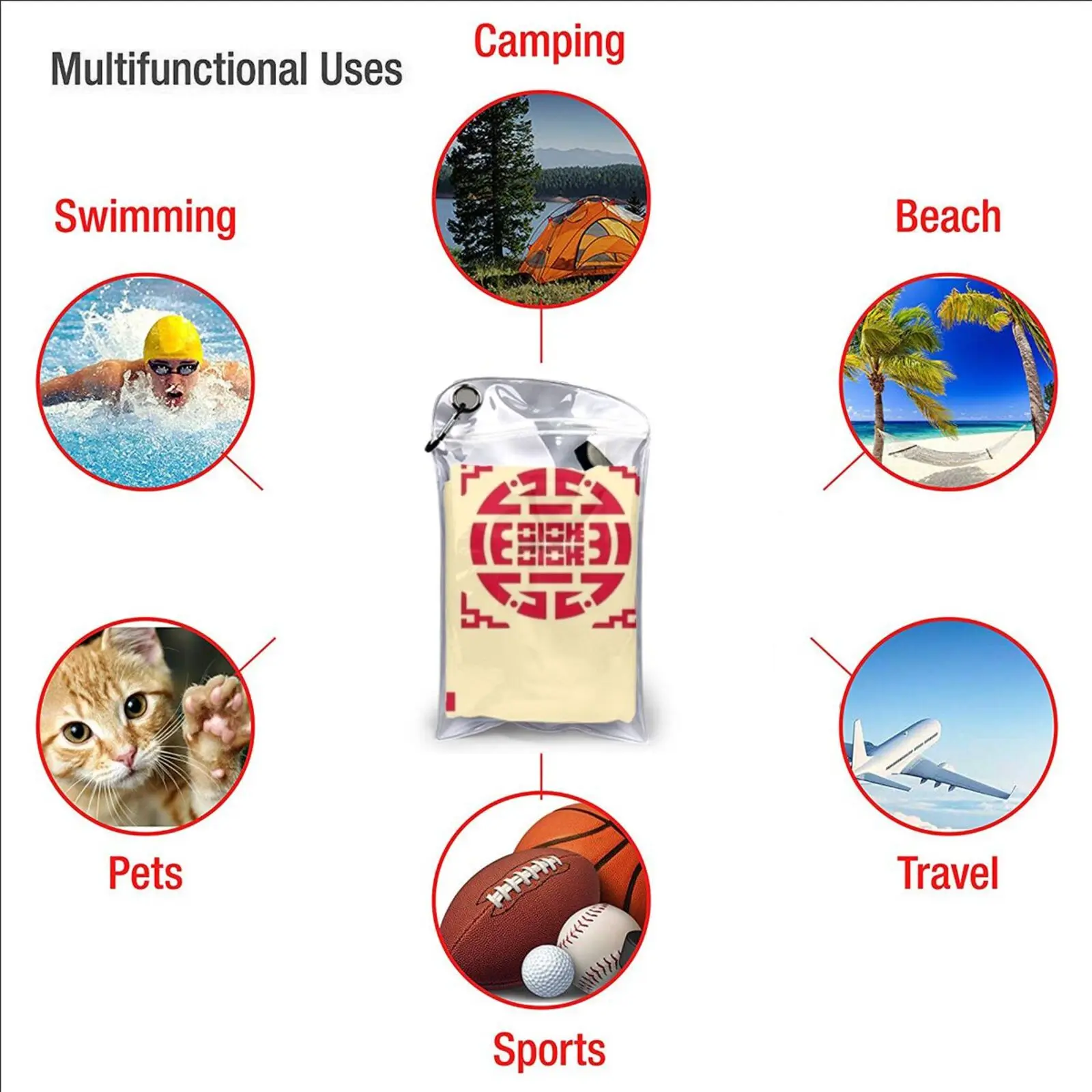 Вьетнамский коврик с узором быстросохнущее полотенце портативные чехлы