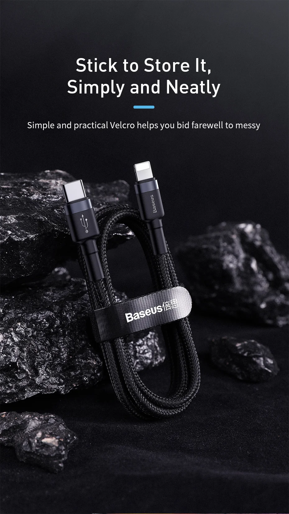 Baseus usb type-C-USB кабель для iPhone 11 Pro Max 18 Вт PD быстрое зарядное устройство type-c USB C кабель для iPhone Xs Max шнур для передачи данных
