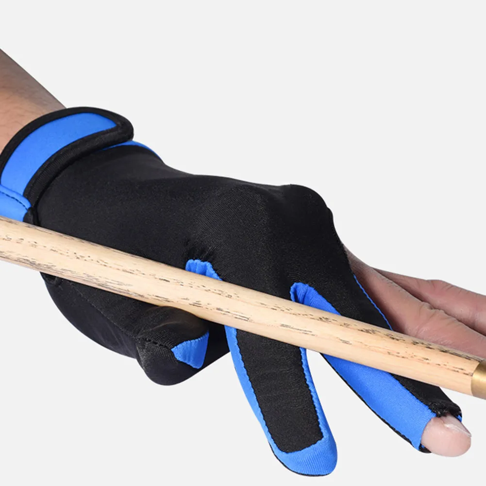 

1pcs Man Woman Silicone Non-slip 3 Fingers Show Gloves for Billiard Snooker Cue Sport BHD2