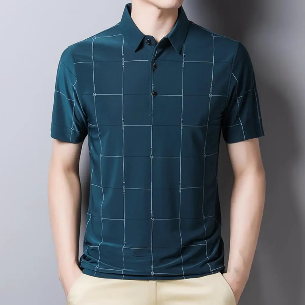 

Man Shirts Streetwear Smooth Business Style Polyester Fiber Fashion Lapel Upper for Daily Life Casual Men's Clothing Oversized