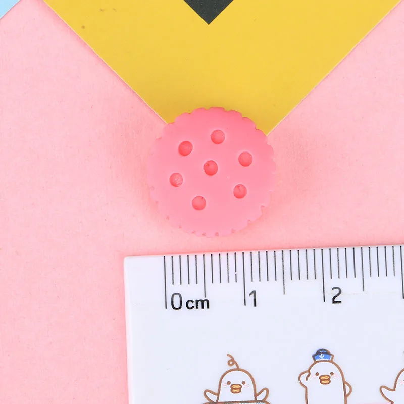 

20Pcs Simulation Miniature Biscuit Flat back Resin Cabochon Kawaii Fake Food Play Fit Phone Decor DIY Scrapbooking Accessories