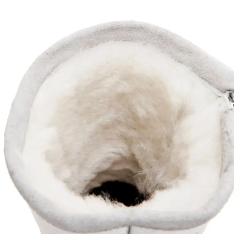 Ботинки женские зимние на молнии высоком каблуке из натуральной кожи|Зимние