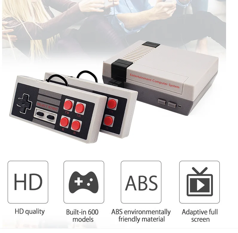 Мини ТВ игровая консоль с поддержкой HDMI/AV 8 бит Ретро видео со встроенными 600/620