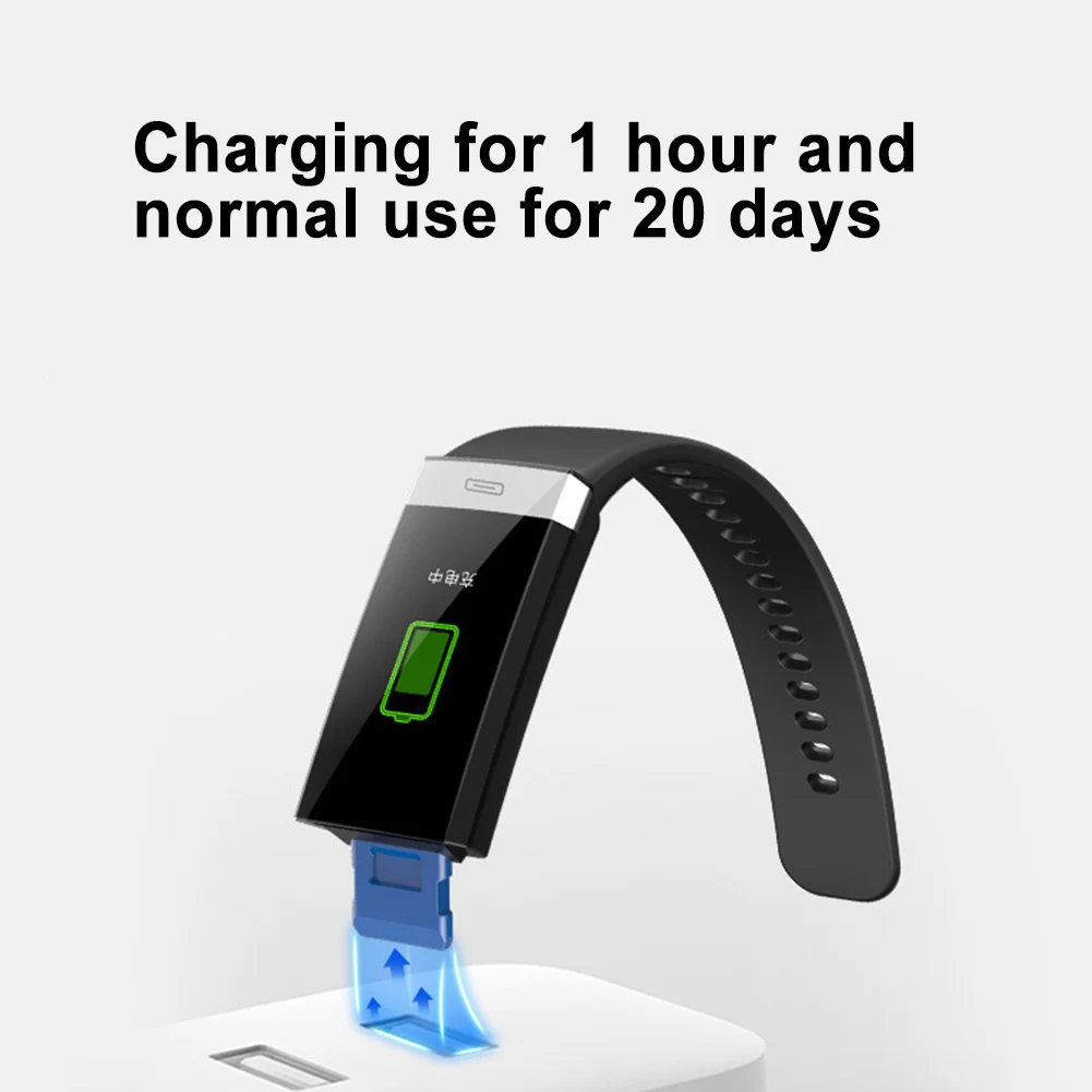 

V100 Bluetooth Waterproof Heart Rate Sleep Monitoring Sports Smart Bracelet