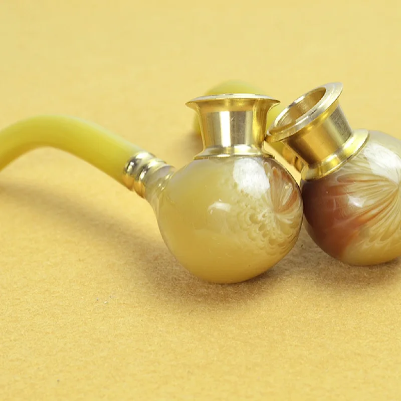 

Resin Smoking Tobacco Pipe Set Classic Wooden Tobacco Herb Grinder Pipe Smoking Chimney Filter Gift for Smoke Accessories