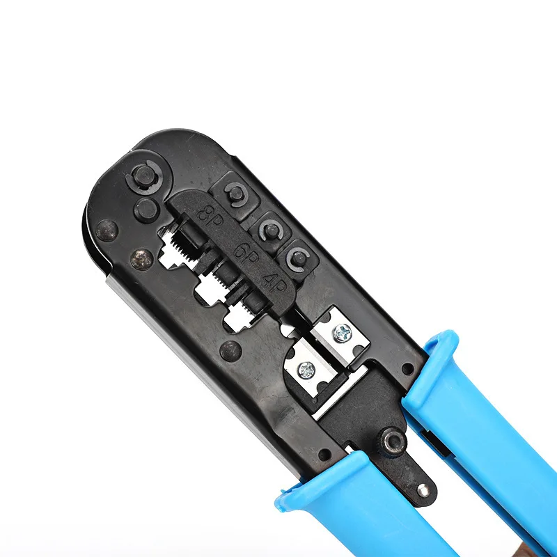 Three Use Cable Clamp Rj45/11/9 Blue Handle Network Tool More Function Crimping Pliers | Инструменты