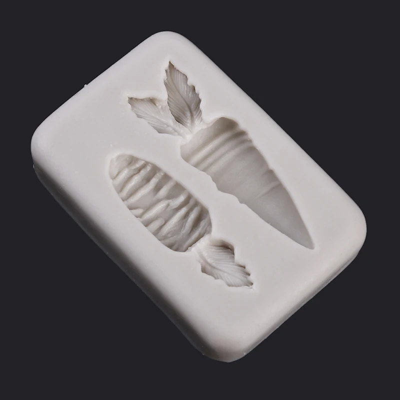 1 шт мини 3D морковь Еда Класс силиконовые формы Fondant (сахарная) пресс-форма для