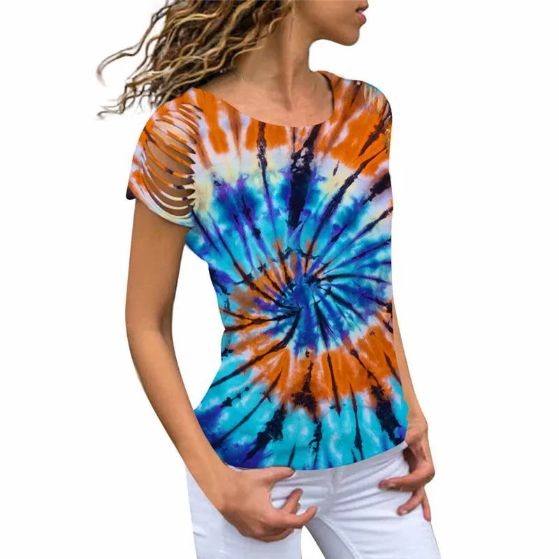 Женская футболка с круглым вырезом и коротким рукавом в стиле хип хоп|Футболки| |
