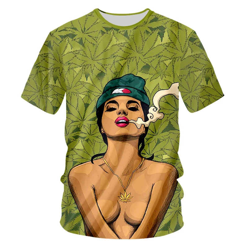 

New For 2021 Cool Fashion T Shirt For Men And Women Weeds Skull Print 3d T Shirt Summer Short Sleeve T Shirts Male T Shirts