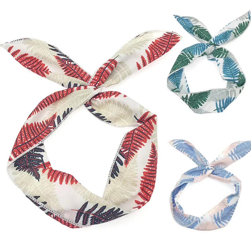 Эластичная Милая винтажная повязка на голову для женщин и девушек с цветочным