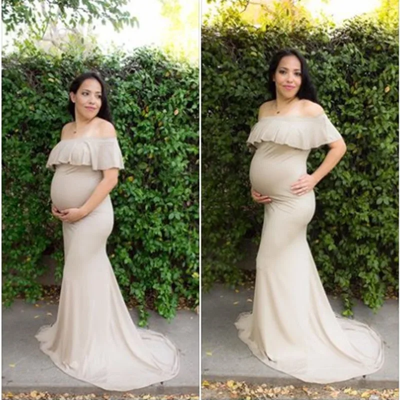 

Maternity Dresses For Photo Shoot Shoulderless Maternity Photography Props Pregnancy Dress Photography Maxi Dress Gown Pregnant