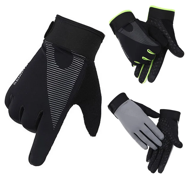 Велосипедные противоскользящие перчатки с сенсорным экраном для мужчин и женщин