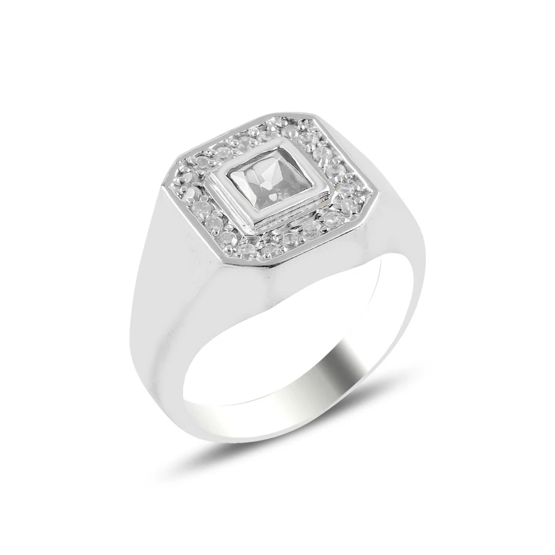 

Silverlina Silver Zircon Stone Ring