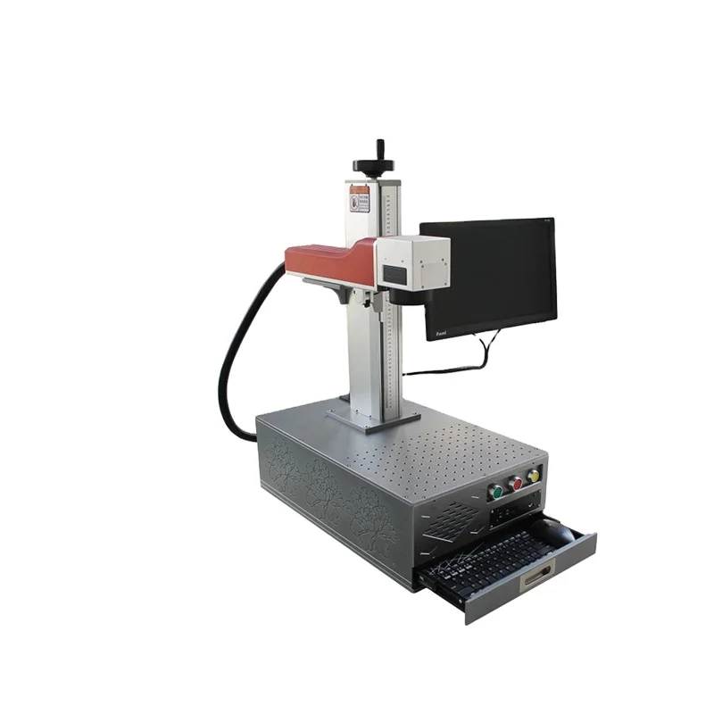 

Factory desktop Raycus JPT source 20W 30W 50W phone case laser engraving machine for metal plastic