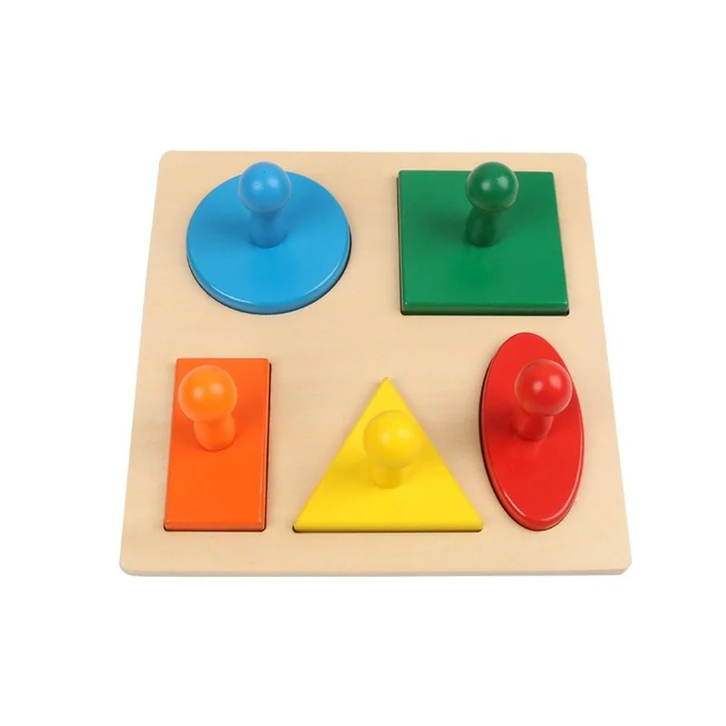 Материал Монтессори геометрическое гнездо полная круглая панель обучение