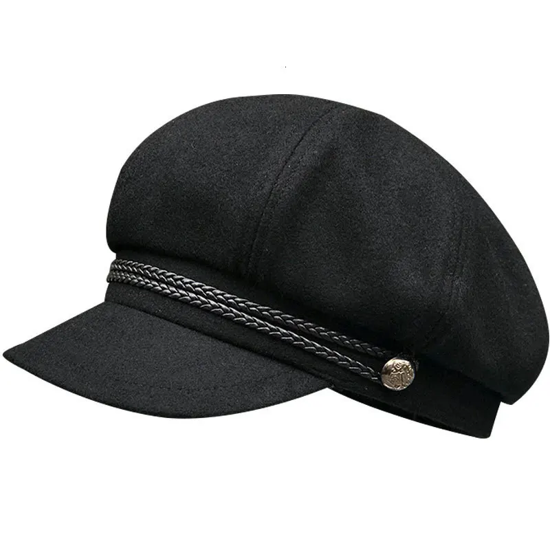 

Adult Winter Big Size Wool Octagonal Hat Men Fitted Beret Cap Girl Fashion Felt Newsboy Hats 54cm 56cm 57.5cm 59cm 61cm 62cm