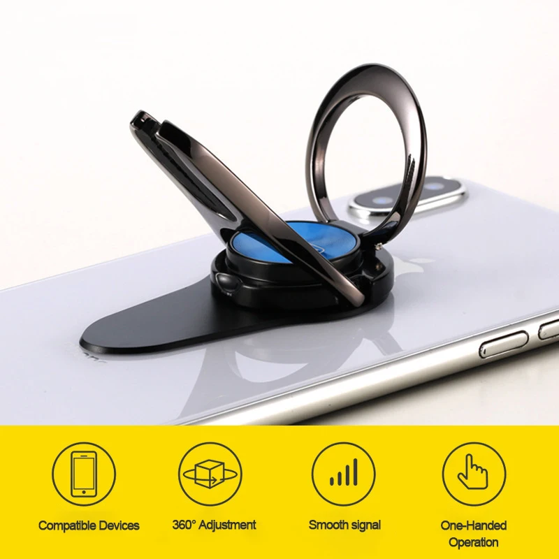 Автомобильный держатель для телефона с кольцом крепление на вентиляционное