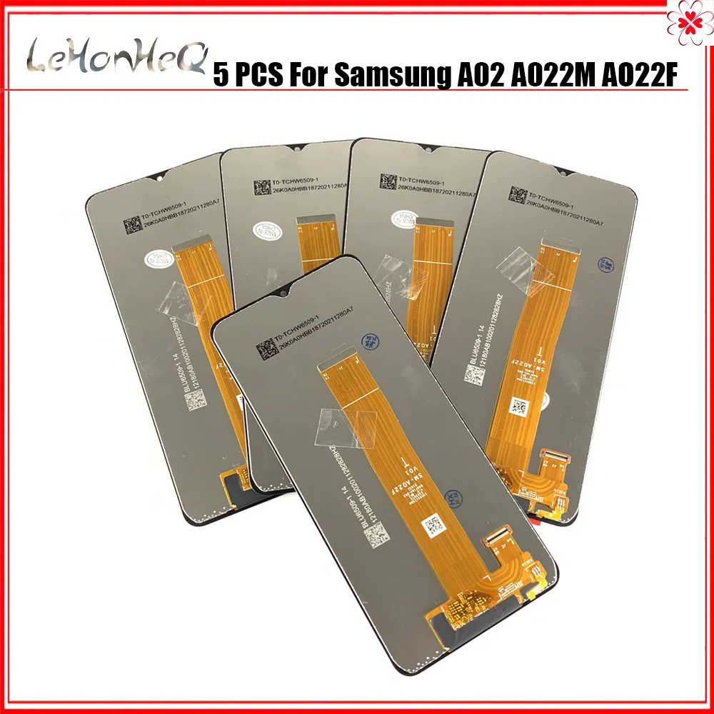 

5 Piece/lot LCD For Samsung Galaxy A02 SM-A022 A022m LCD Display Touch Screen Digitizer A022FN/DS A022F/DS A022G/DS Assembly
