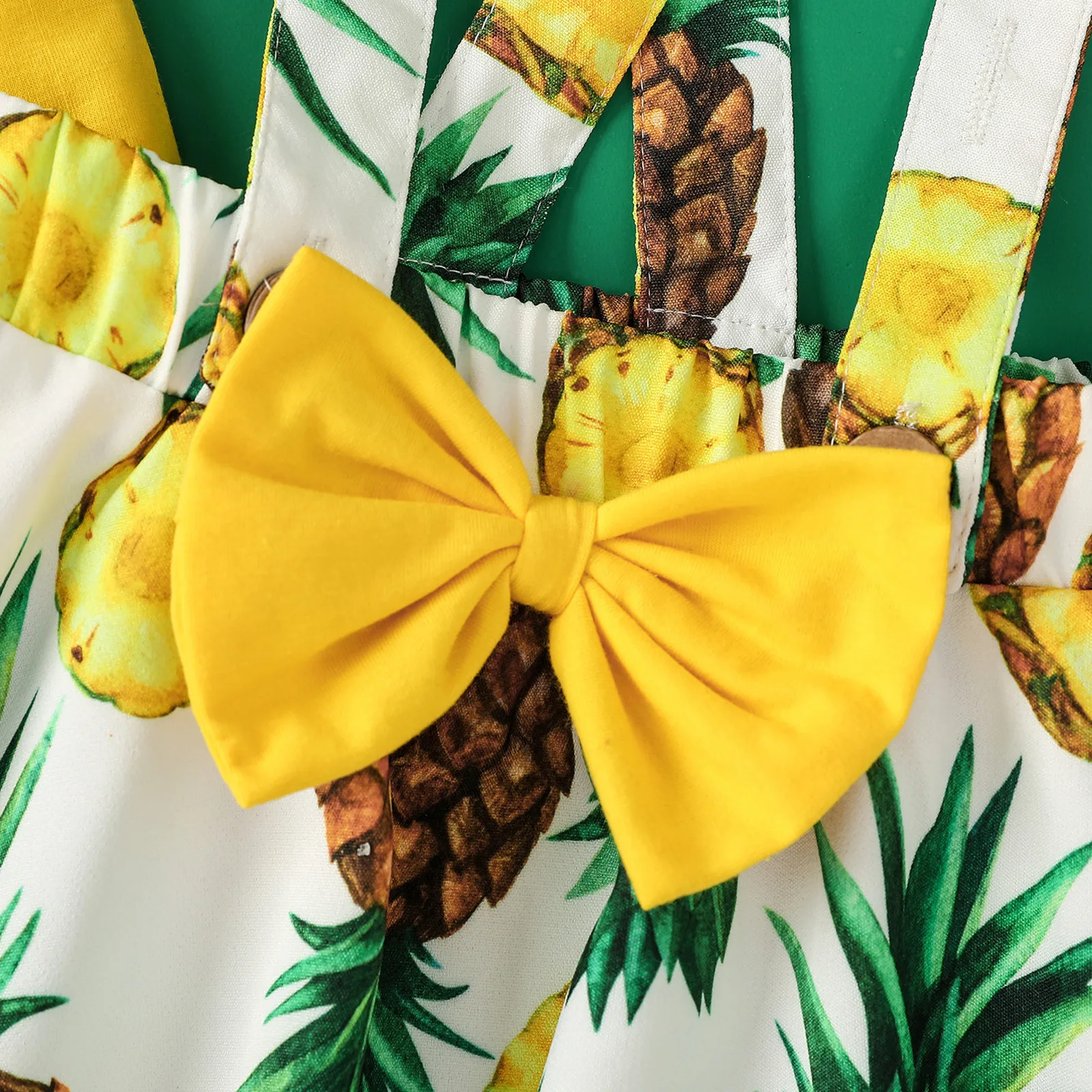 

Children Toddler Kids Baby Girl clothing sets T shirt Ruffle Tops+Fruit Floral Bow Suspender Skirts Set For girls clothing sets