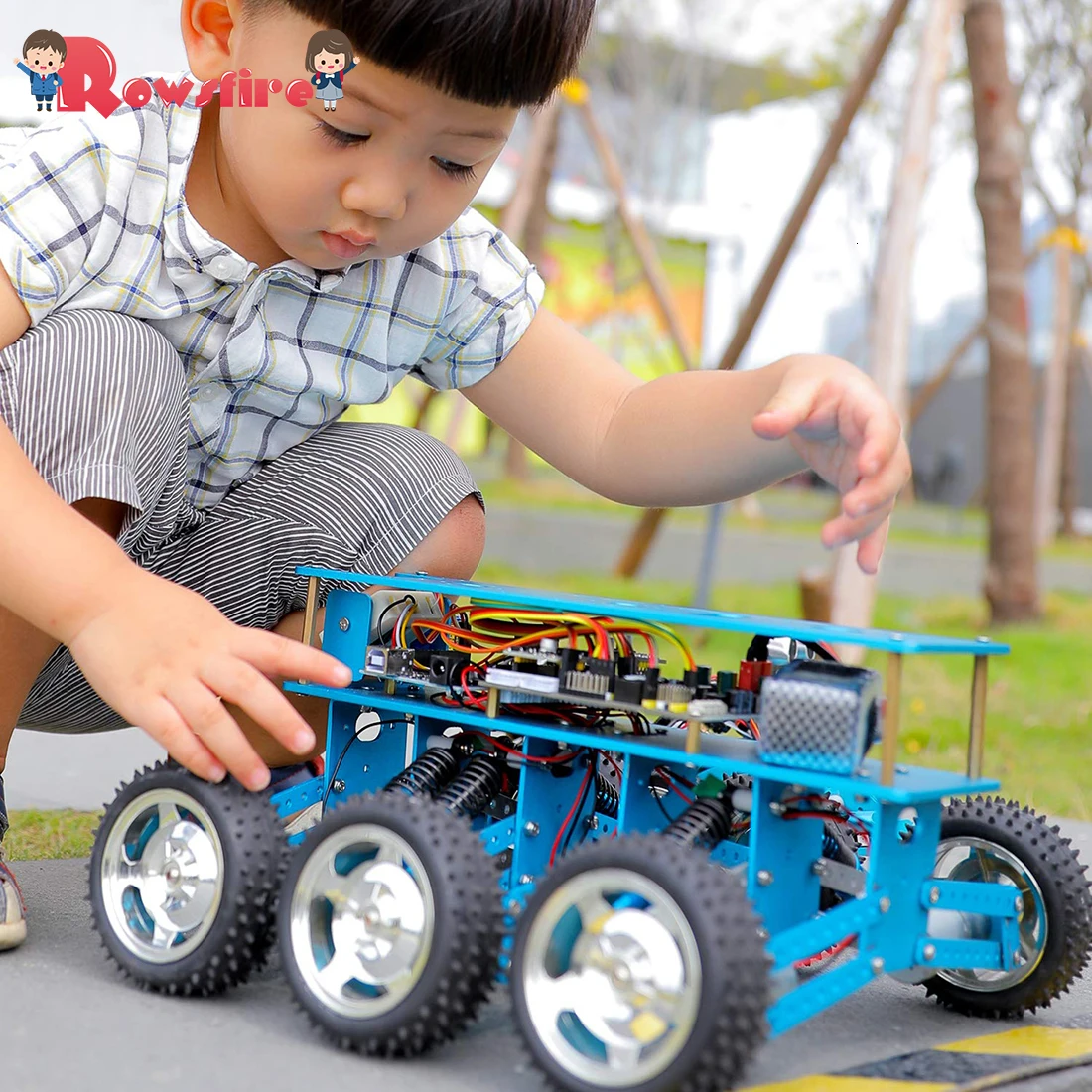 Креативный 6WD внедорожник робот автомобиль с камерой для Arduino UNO DIY Kit Робот для программирования интеллектуальное образование и обучение