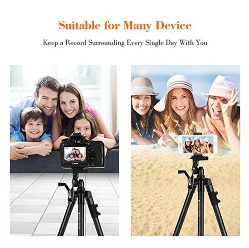 

Штатив-Трипод WF 3110A для Nikon D7100 D90 D3100 DSLR Sony NEX-5N A7S Canon 650D 70D 600D GoPro Hero 4 3 + / 3/2/1