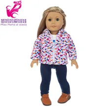 43 Cm Baby Doll Clothes Down Coat Suitable for 18 Inches Girl Doll Winter Jacket Toys Clothing