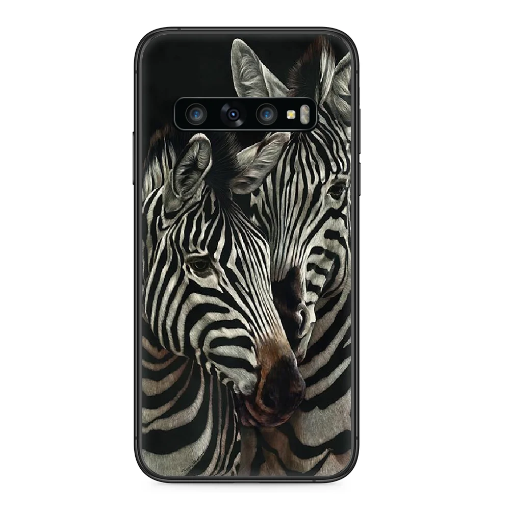 Черно-белый полосатый комплект с принтом Зебра Художественный Чехол для