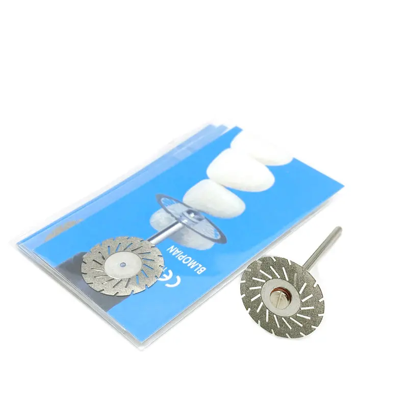 5 шт./компл. стоматологический Алмазный диск резак Двусторонняя Грит резки