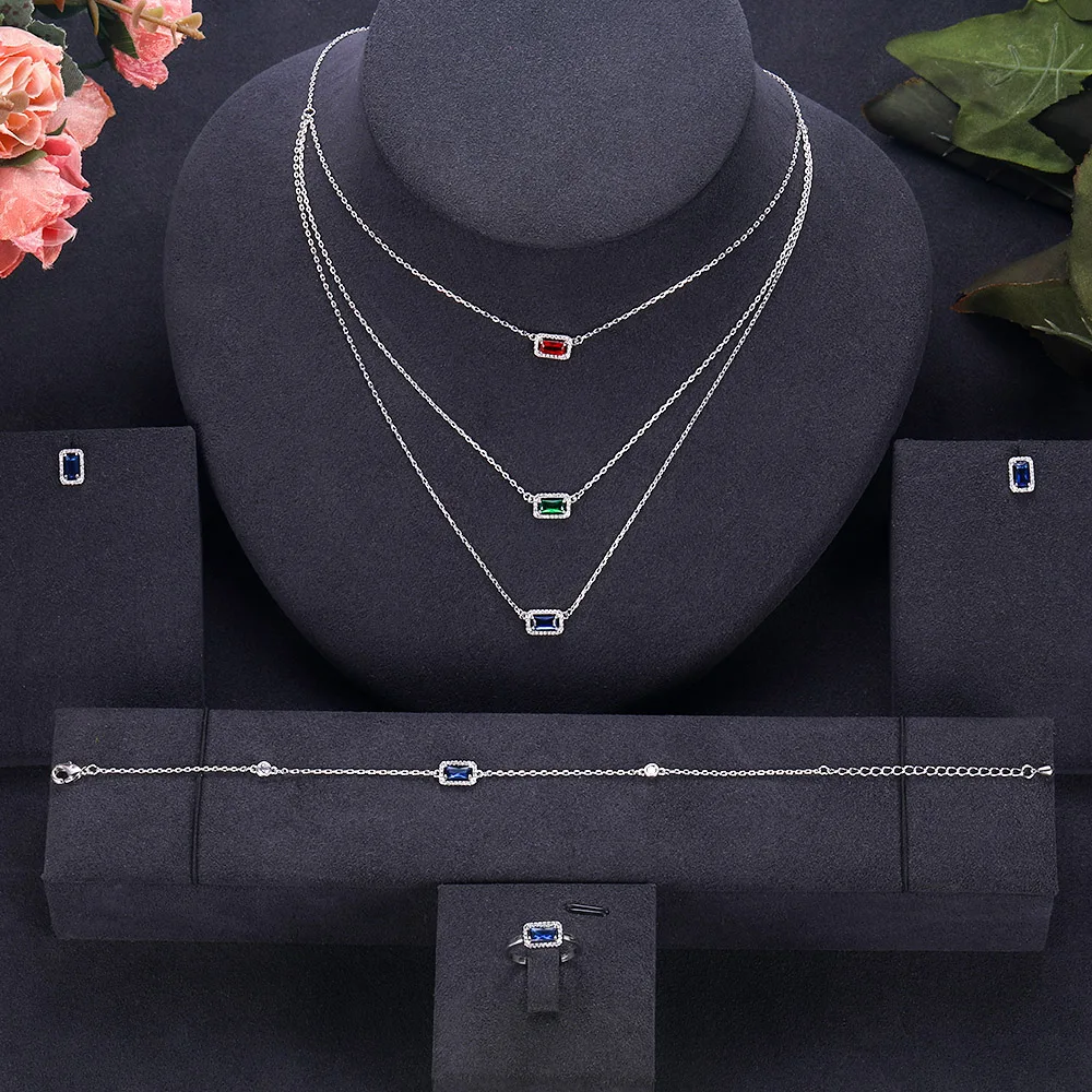 Jankelly Лидер продаж в африканском стиле 4 предмета комплекте Свадебные Ювелирные