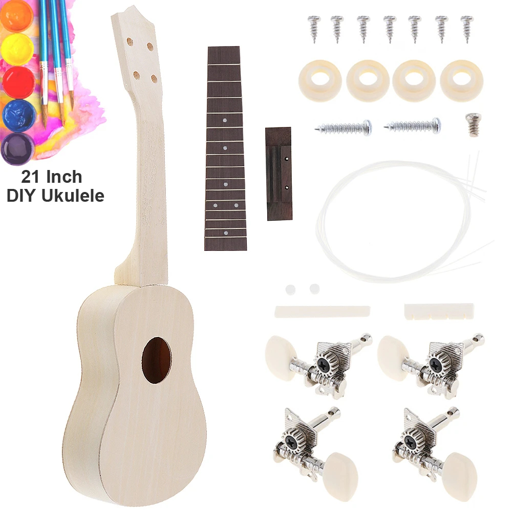 Гавайская гитара простой комплект сделай сам 21 дюйм поддержка рукоделия
